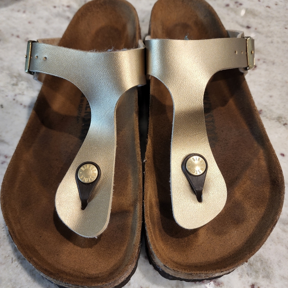 Birkenstock GizehBirko-Flor size 38 Gold
